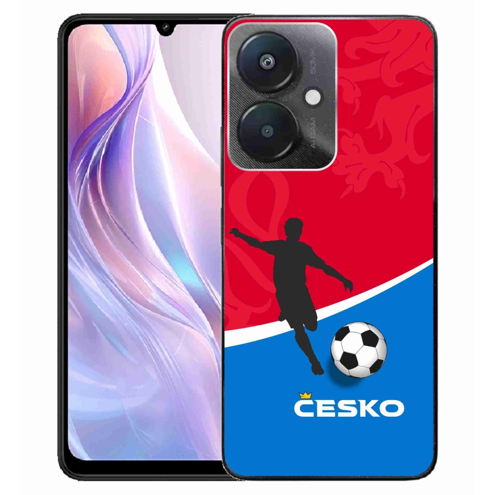 Gél borítás mmCase a Xiaomi Redmi 13C 5G-hez - futball Csehország