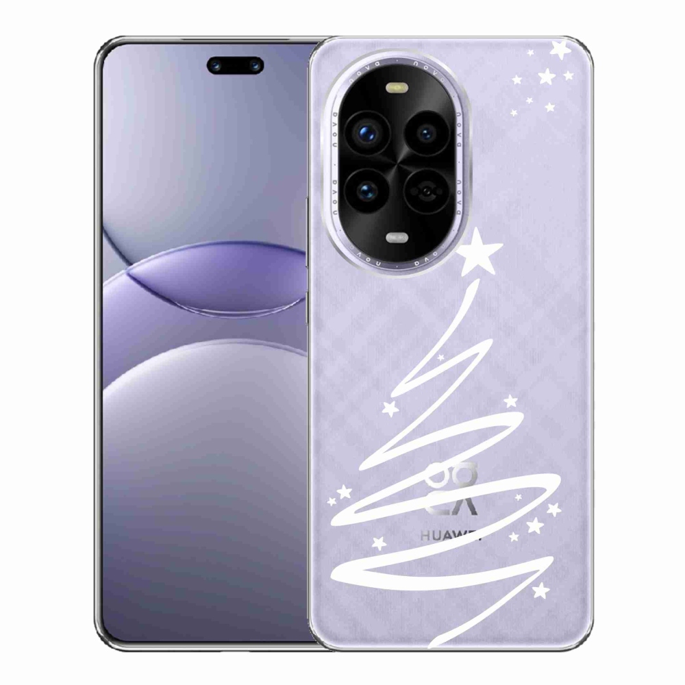 Gél borítás mmCase a Huawei Nova 13 Pro 5G-re - fehér fa átlátszó háttéren