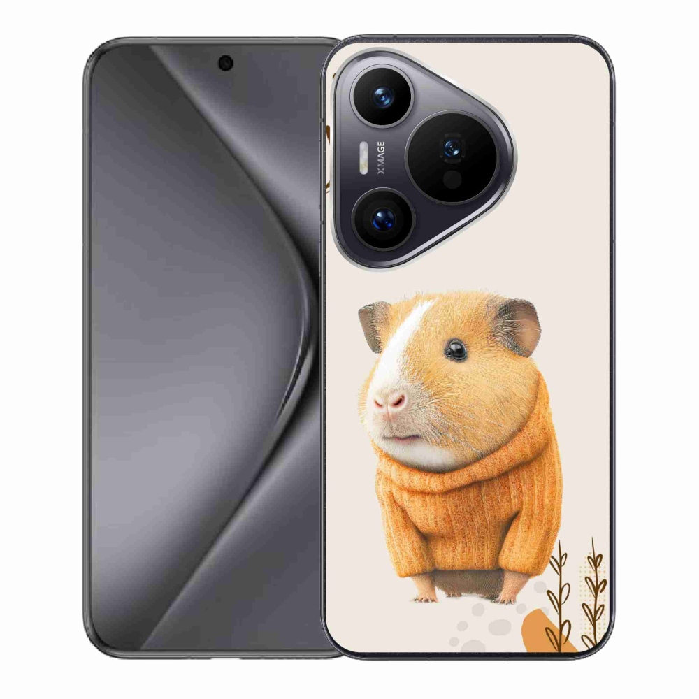 Zselés borítás mmCase a Huawei Pura 70 készülékhez - tengerimalac pulóverben