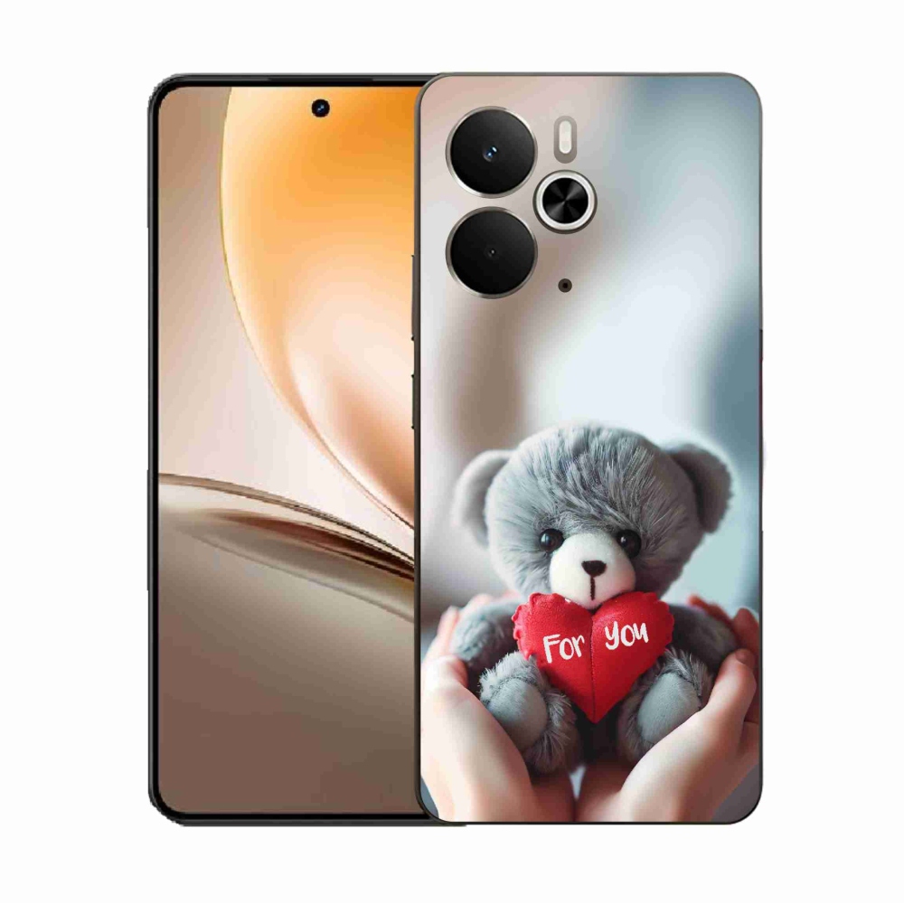 Gél borítás mmCase a Realme 14 5G/14T 5G-hez - mackó a szerelmesek számára