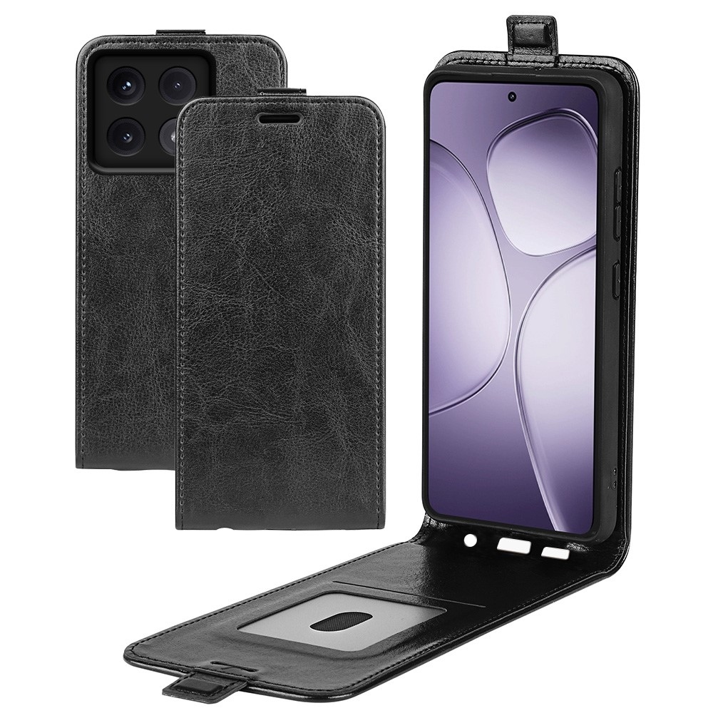 Függőleges könyvtáska Xiaomi 14T Pro-hoz - fekete