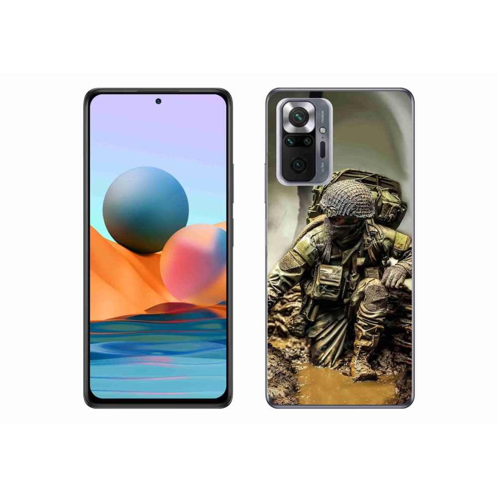 Gél borítás mmCase a Xiaomi Redmi Note 10 Pro-hoz - katonásabb