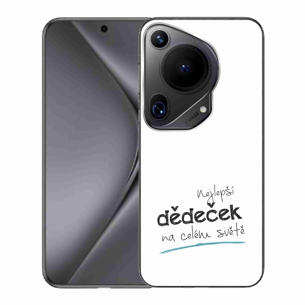 Gél borító mmCase a Huawei Pura 70 Ultra - a legjobb nagypapa 3 fehér háttérrel