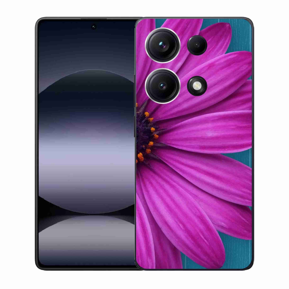 Gél borítás mmCase a Xiaomi Redmi Note 14S-hez - lila százszorszép