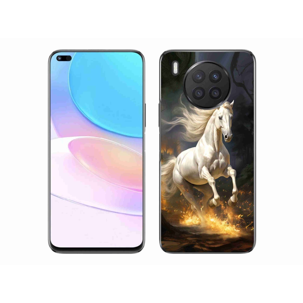 Zselés borítás mmCase a Honor 50 Lite-hoz - fehér ló 2
