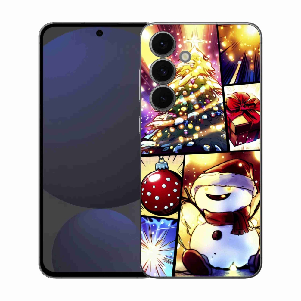 Gél borítás mmCase Samsung Galaxy S25 FE - Karácsonyi motívumok 1