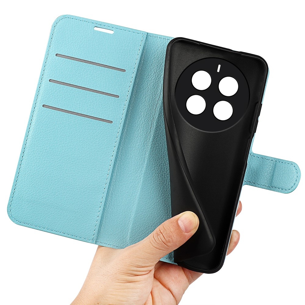 Litchi könyvtáska a Realme 12+ 5G készülékhez - kék