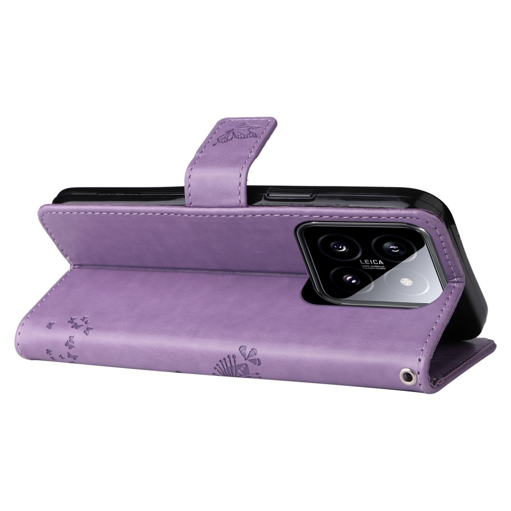 Fák könyve tok Xiaomi 14 - világos lila