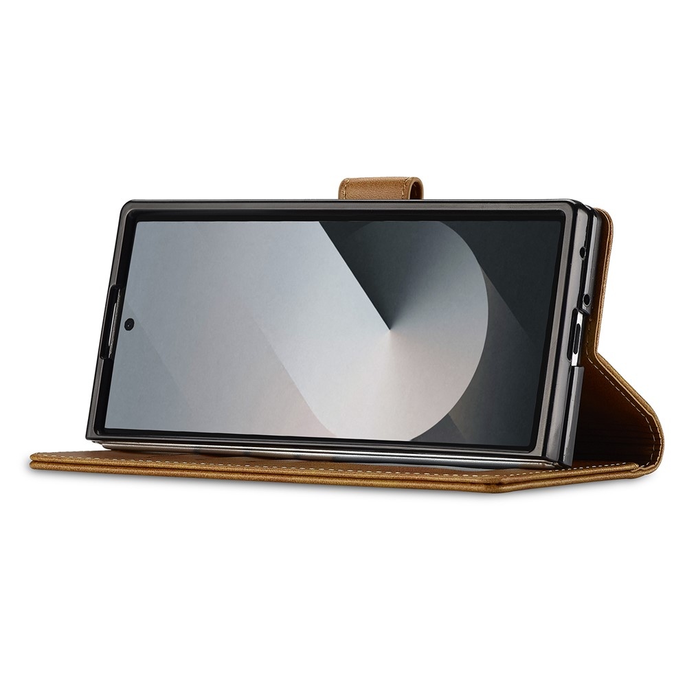 IMEEKE könyvtáska Samsung Galaxy Z Fold7 5G - sárga