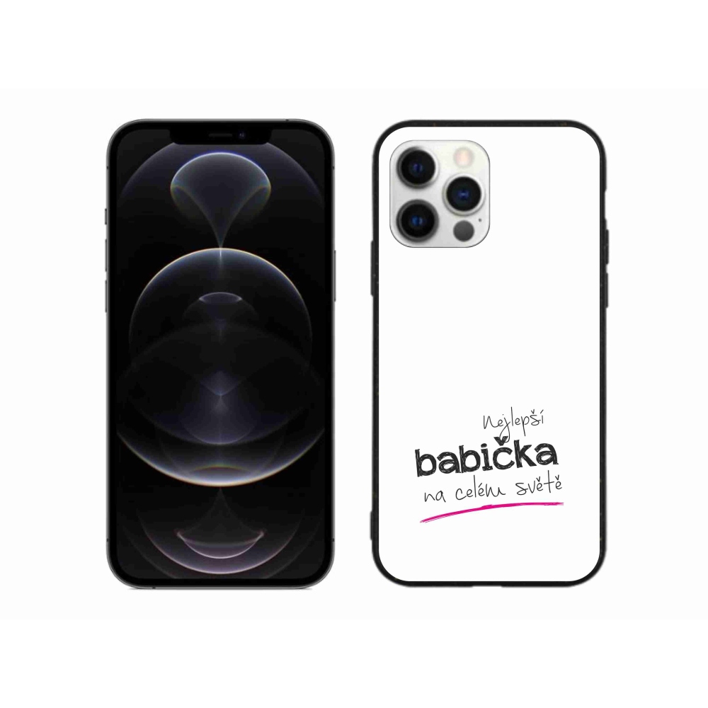 Gél borítás mmCase iPhone 12 Pro Max készülékhez - Legjobb nagyi 4 fehér háttér