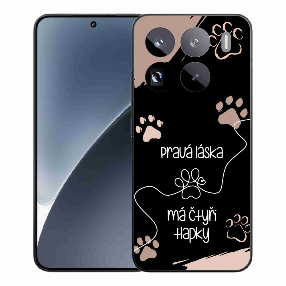 Gél borítás mmCase a Xiaomi 15 Pro készülékhez - kutyamotívum 1 fekete háttér