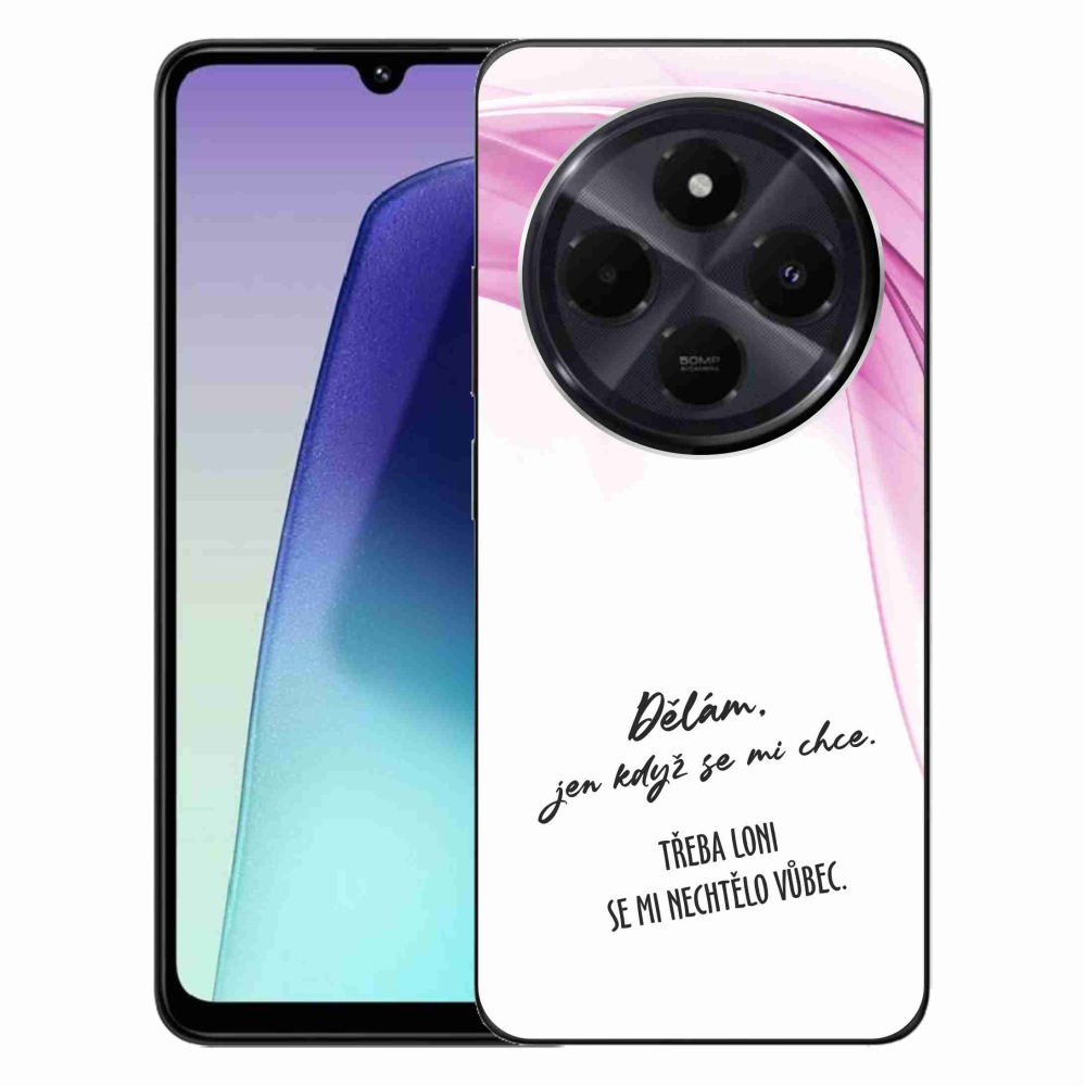 Gél borító mmCase a Xiaomi Redmi 14C/Poco C75-hez - vicces szöveg 12 fehér háttérrel