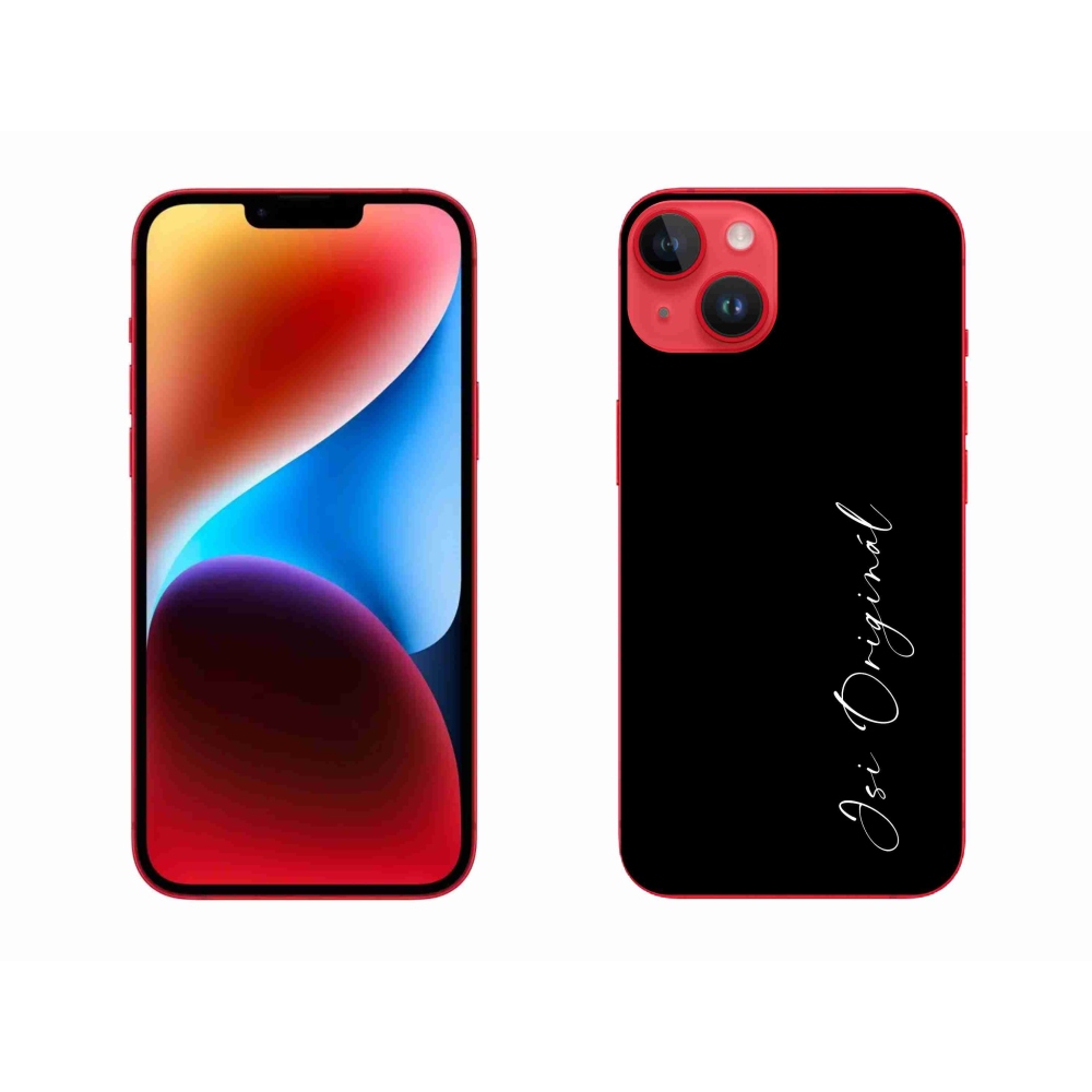 Gél borítás mmCase iPhone 14 Plus készülékhez - te vagy az eredeti fekete háttér