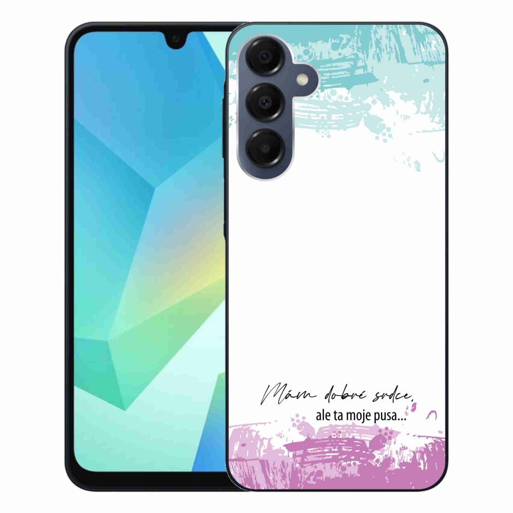 Gél borító mmCase Samsung Galaxy A16 4G/5G készülékhez - vicces szöveg 3 fehér háttérrel