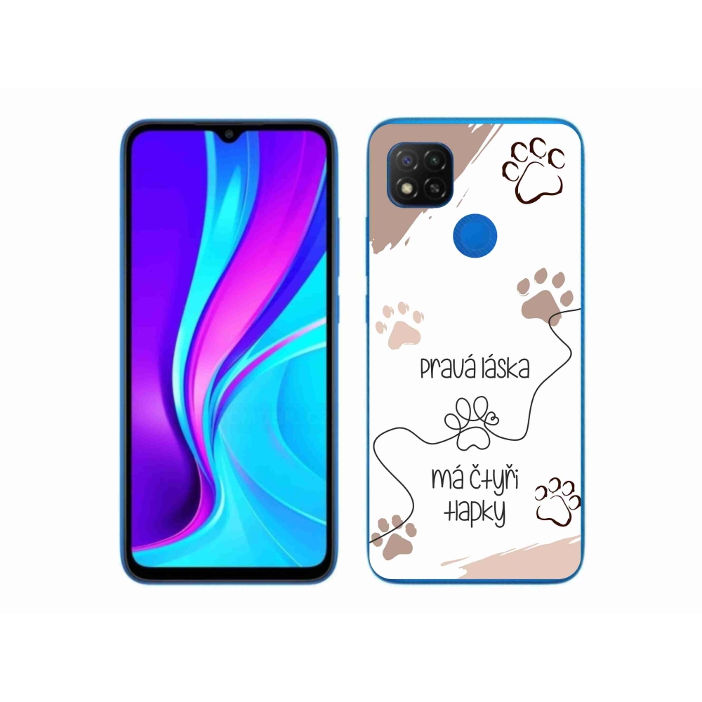 Gél borítás mmCase a Xiaomi Redmi 9C-hez - kutya motívum 1 fehér háttér