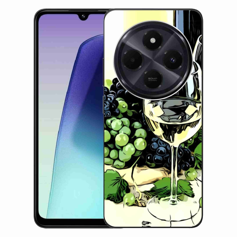 Gél borítás mmCase a Xiaomi Redmi 14C/Poco C75 számára - pohár bor