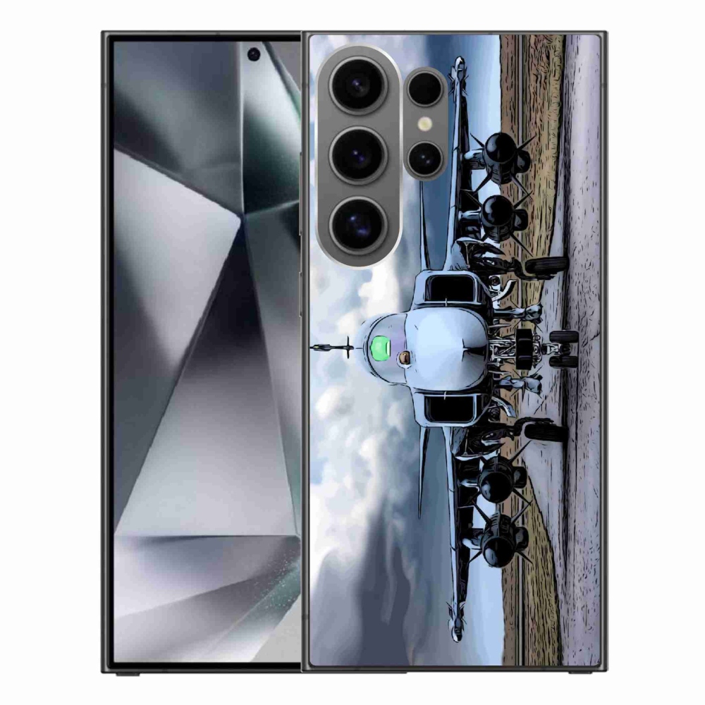 Gél borítás mmCase Samsung Galaxy S24 Ultra - katonai repülőgépekhez