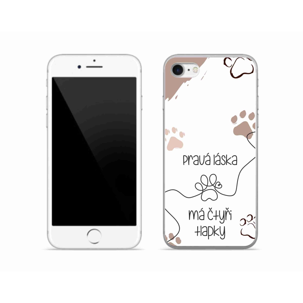 Zselés borítás mmCase iPhone SE (2022) - kutya motívum 1 fehér háttér