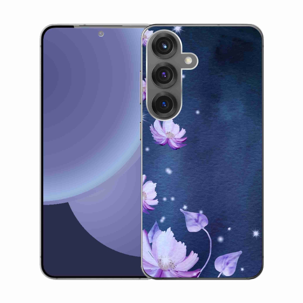 Gél borítás mmCase Samsung Galaxy S25 készülékhez - hulló virágok