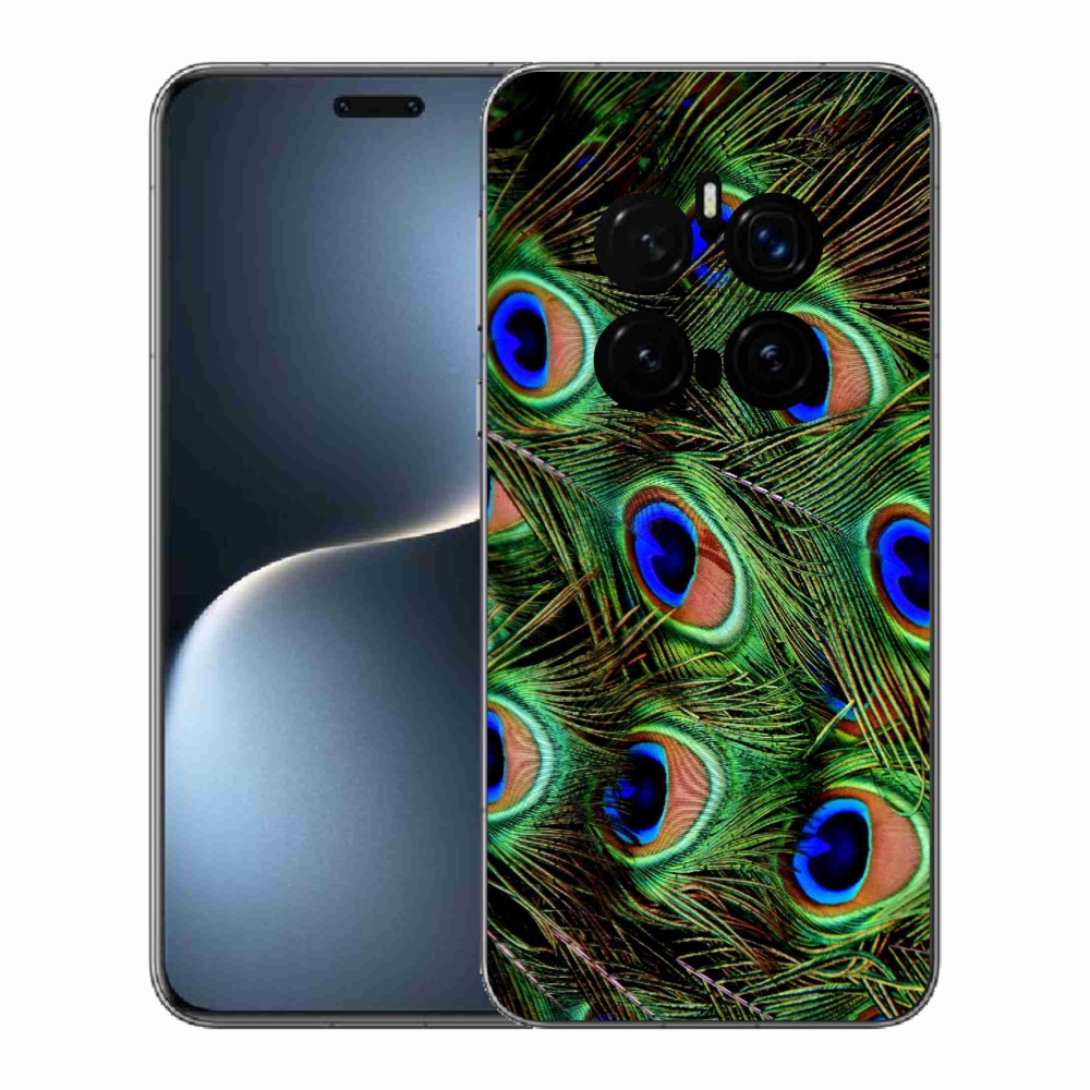Zselés borítás mmCase a Honor Magic 7 Pro 5G számára - pávatoll