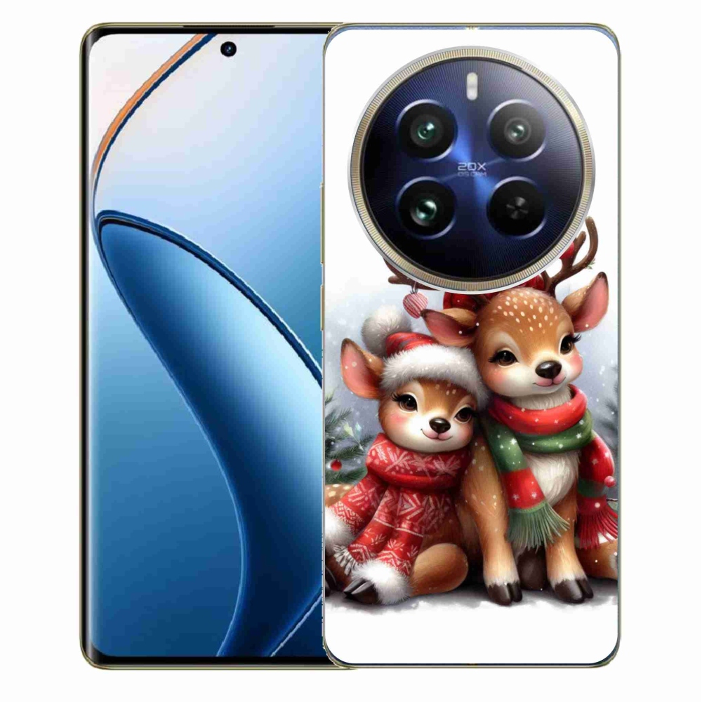 Zselés borítás mmCase a Realme 12 Pro 5G/12 Pro+ 5G modellhez - karácsonyi rénszarvas