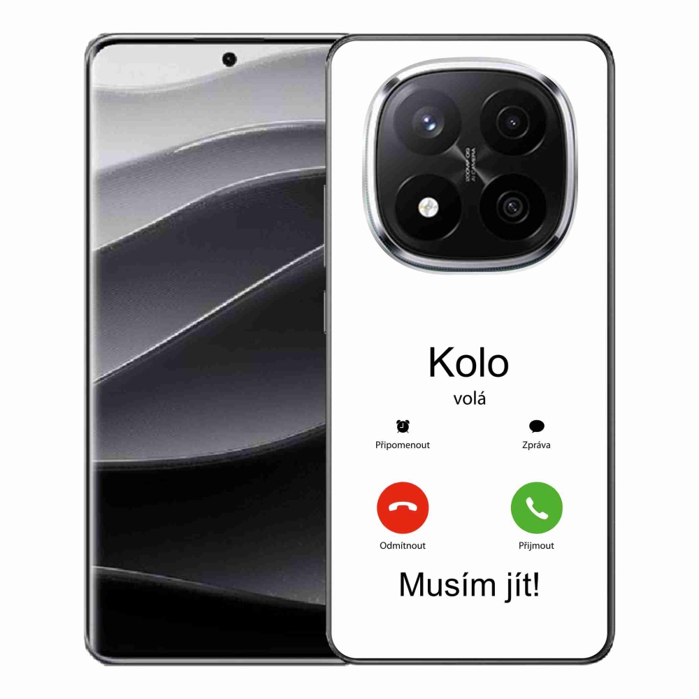 Gél borító mmCase a Xiaomi Redmi Note 14 Pro+ 5G - a kerék hívja fehér háttérrel