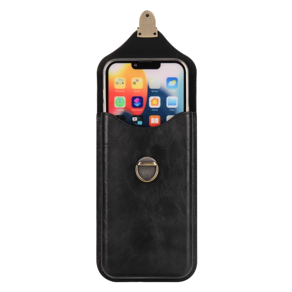 Pouch univerzális övtáska 6,7 hüvelykig terjedő telefonokhoz - fekete színben