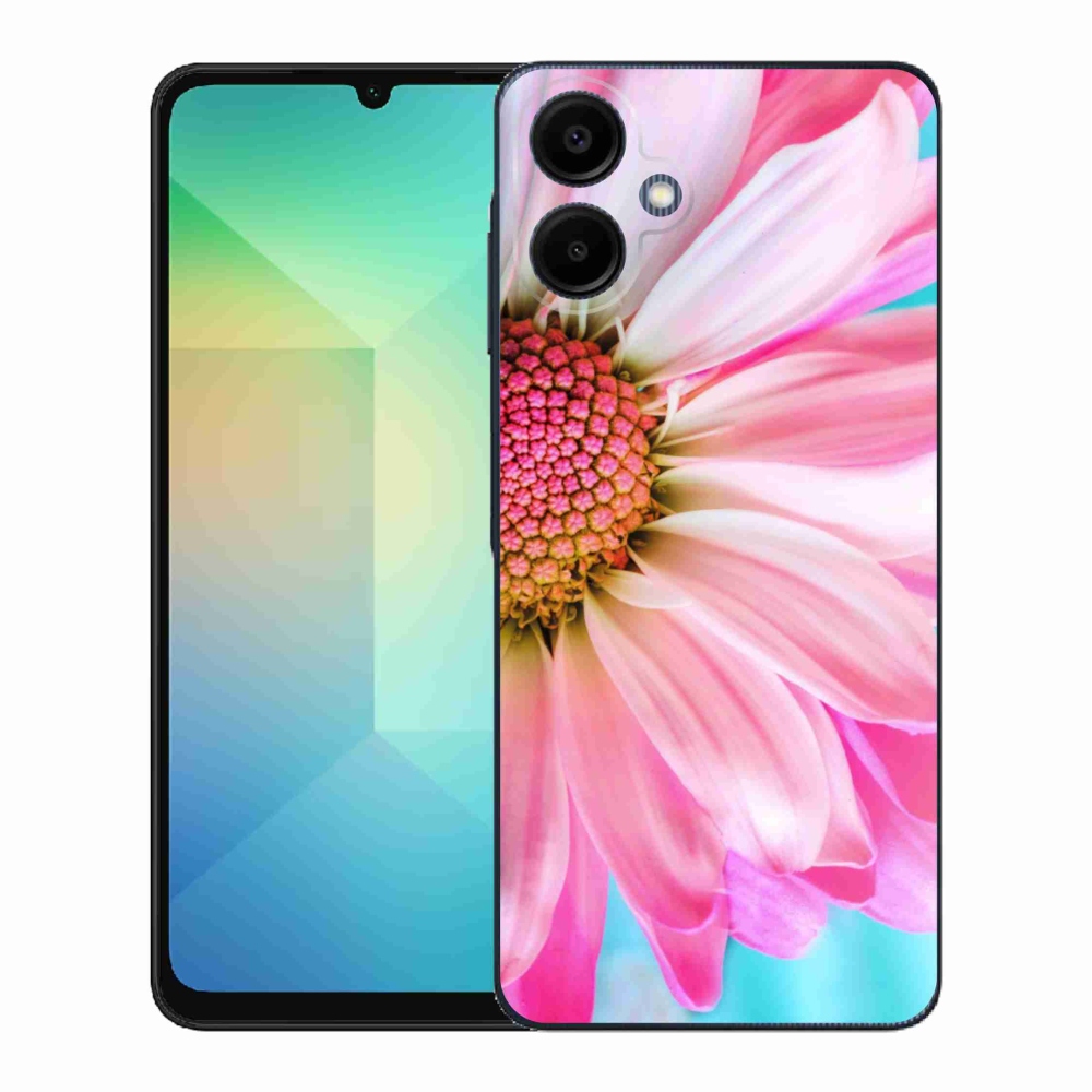 Gél védőhuzat mmCase Samsung Galaxy A06 4G - rózsaszín virág