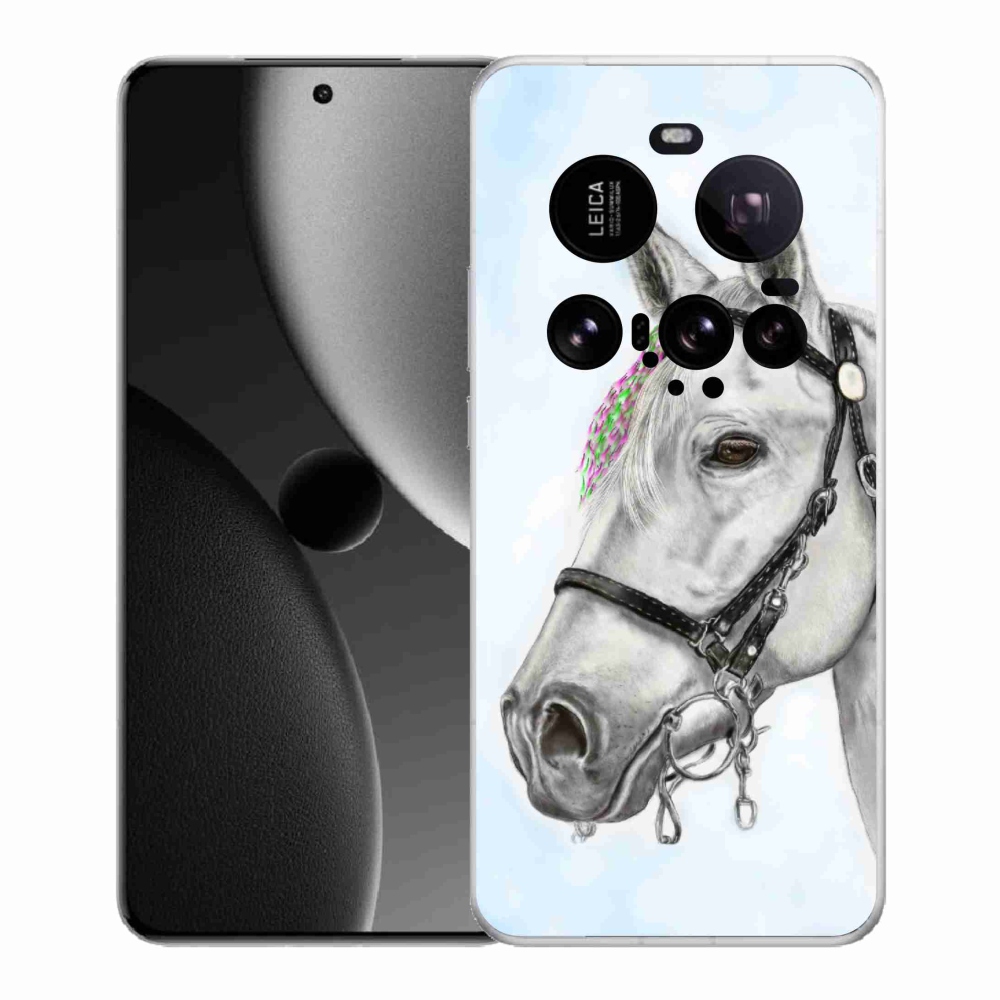 Gél borító mmCase a Xiaomi 15 Ultra - fehér ló 1