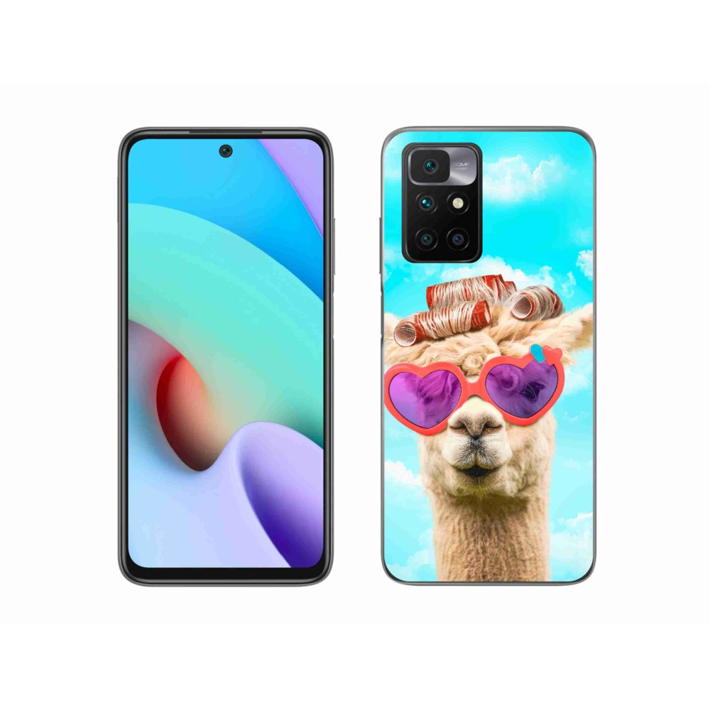 Zselés borítás mmCase a Xiaomi Redmi 10/Redmi 10 (2022) - szemüveges láma