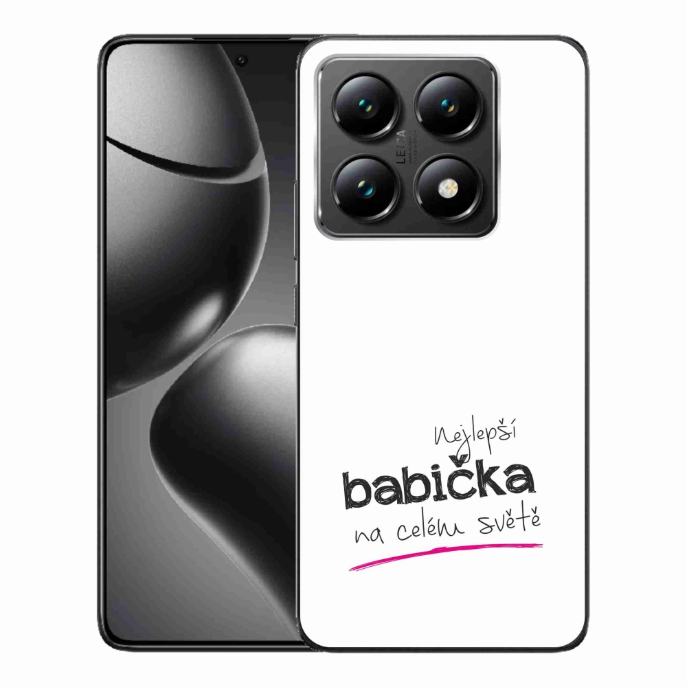 Gél borító mmCase a Xiaomi 14T-hez - a legjobb nagymama 4 fehér háttérrel