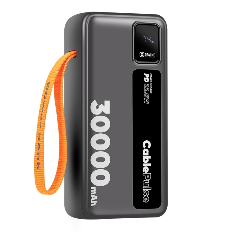 CSOMAGOLÁS: ME CablePulse Powerbank 30000mAh 22,5W Fekete