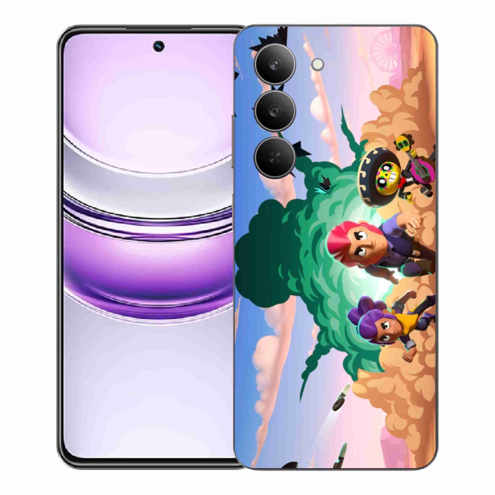 Gél borítás mmCase a Realme 14x 5G-hez - verekedős csillagok