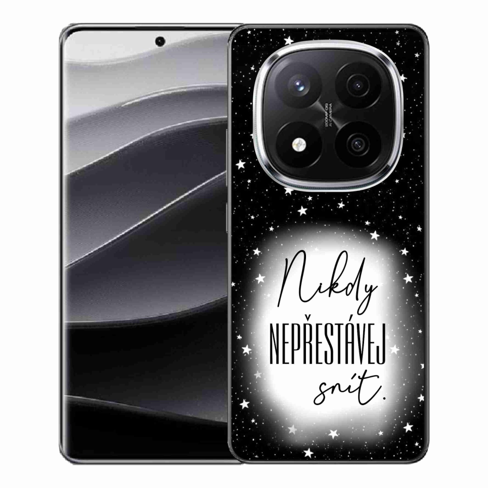 Gél borítás mmCase a Xiaomi Redmi Note 14 Pro+ 5G - idézet 1 fehér és fekete háttérrel