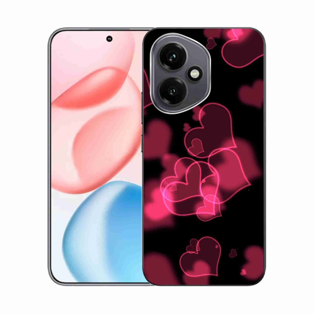 Zselés borítás mmCase a Honor 400-hoz - piros szívek
