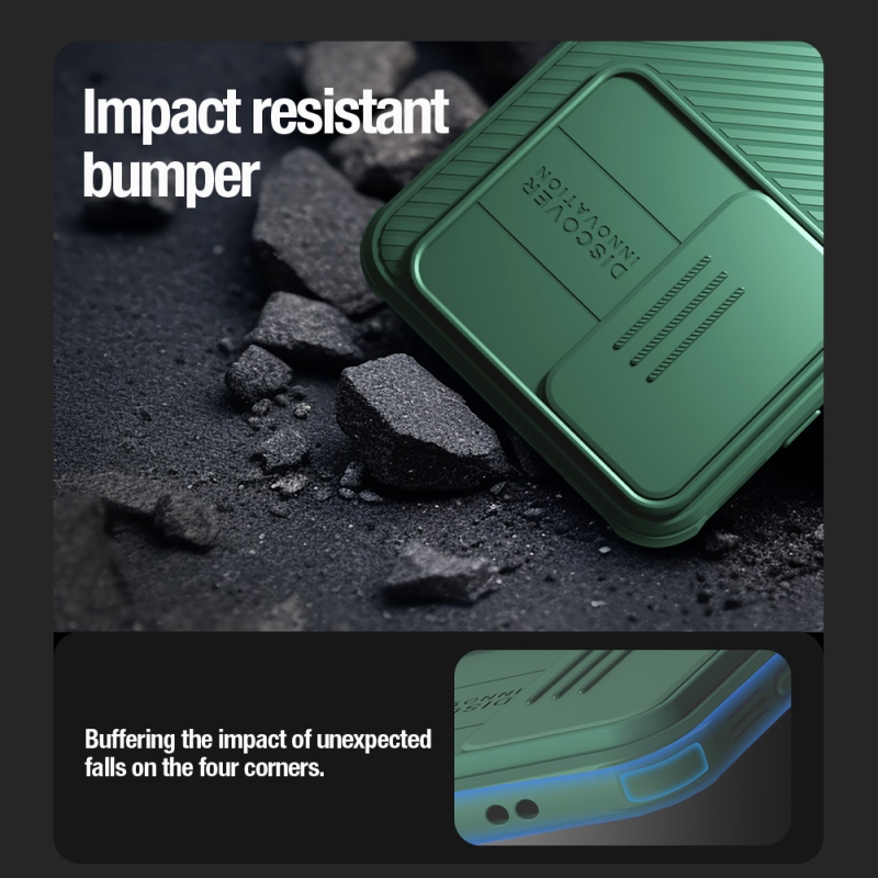 Nillkin CamShield PRO hátlap a Samsung Galaxy S24 készülékhez Fekete