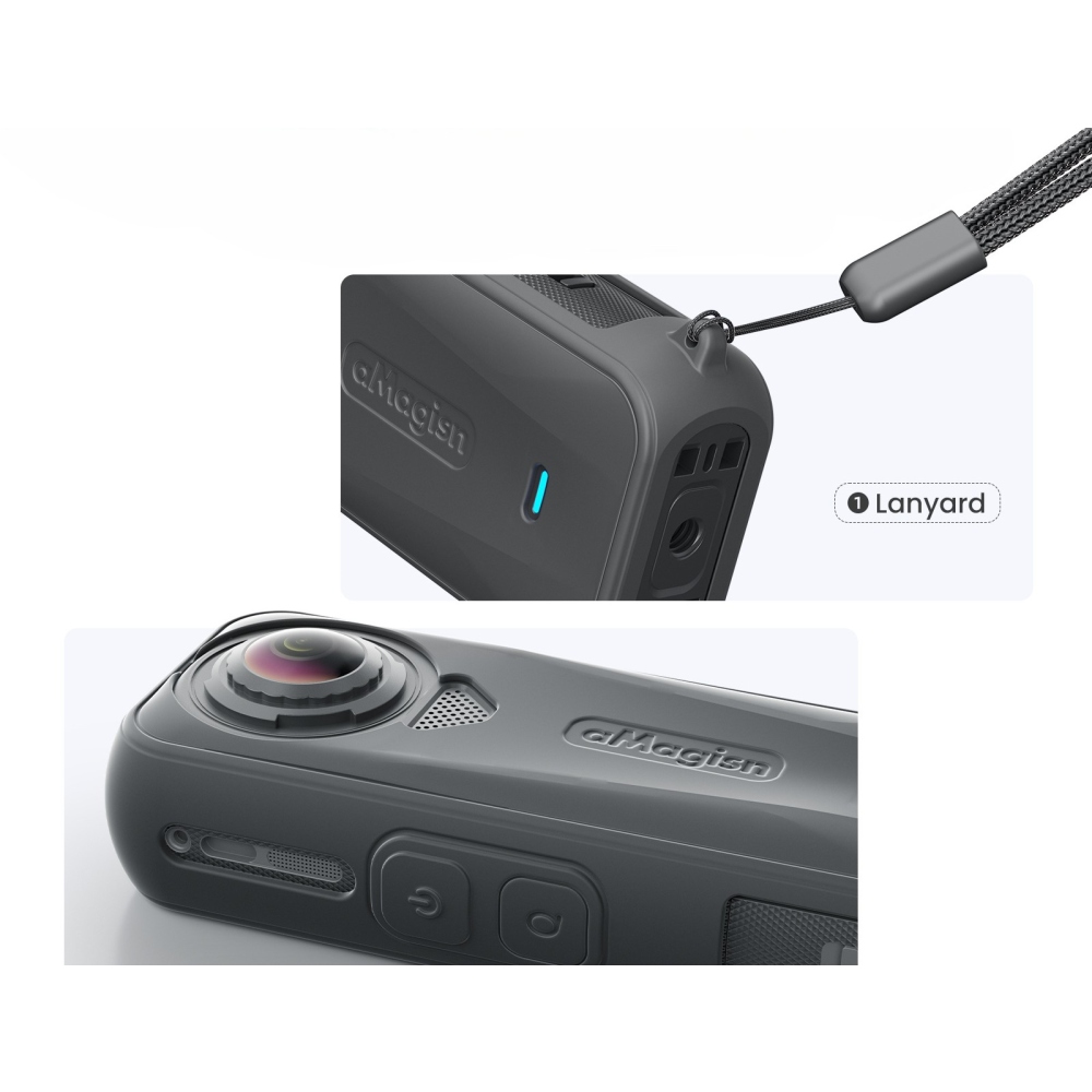 AMAGISN szilikon védőtok lencsevédővel Insta360 X4 Air készülékhez