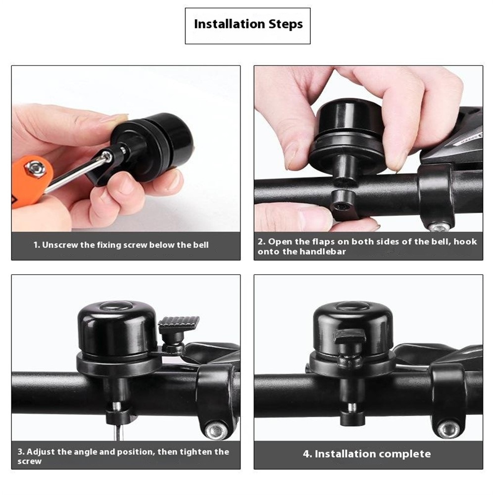 Kerékpárcsengő integrált lopásgátló tartóval AirTag-hez