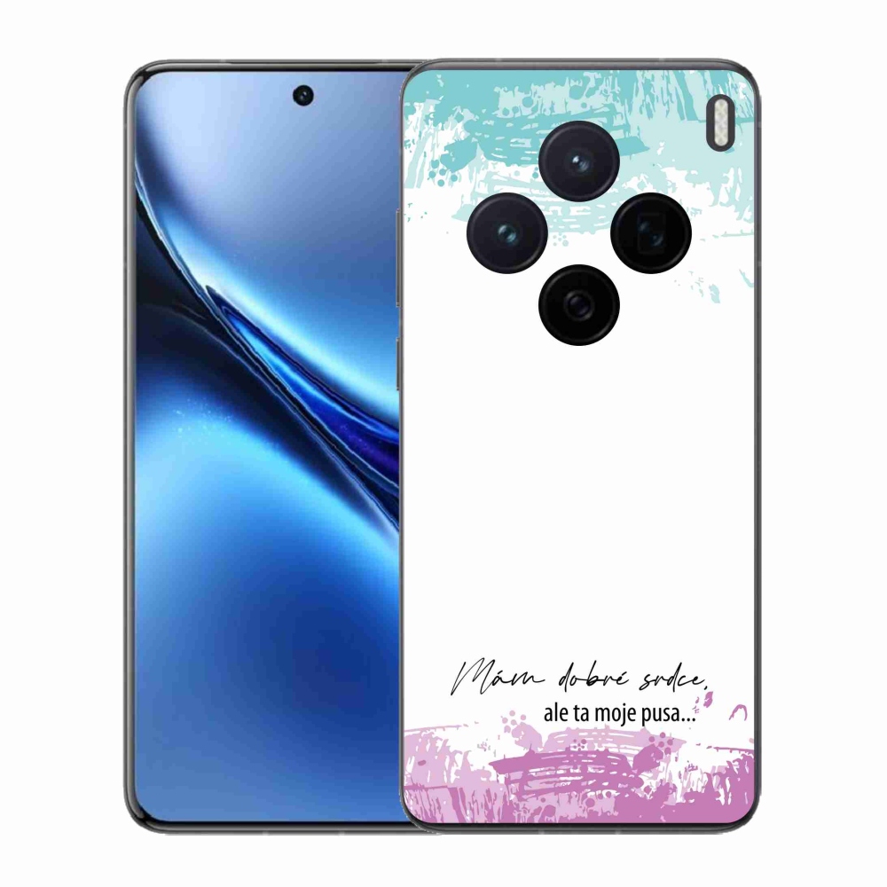 Gél borító mmCase a Vivo X200 5G készülékhez - vicces szöveg 3 fehér háttér