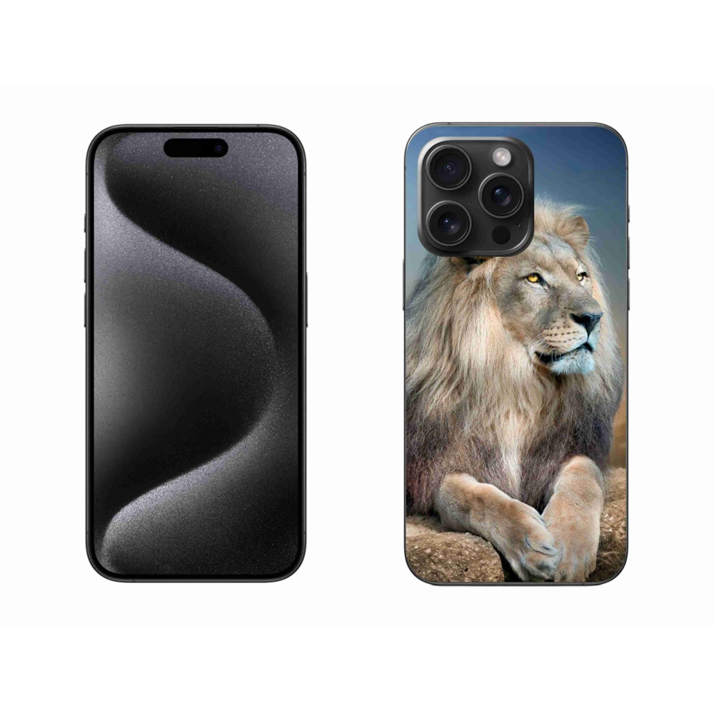 Gél tok mmCase iPhone 15 Pro Max készülékhez - Lion 1