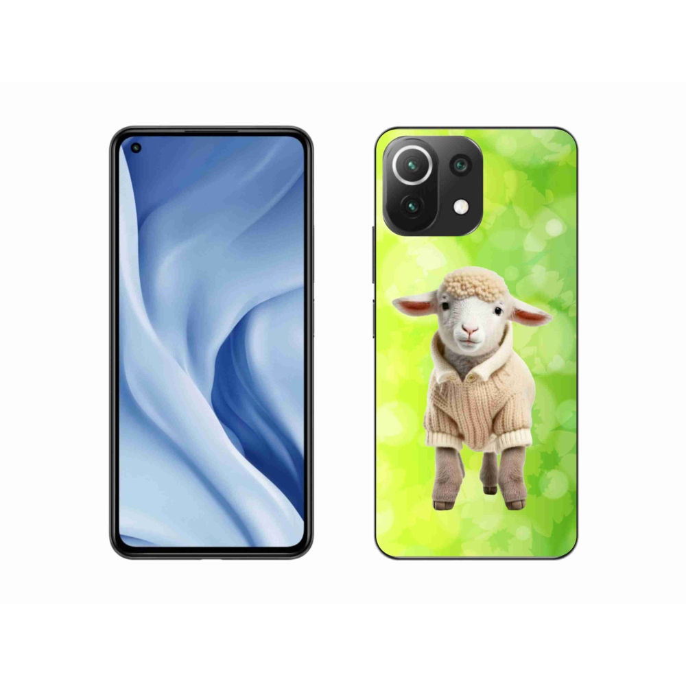 Gél borítás mmCase a Xiaomi 11 Lite 5G NE számára - bárány pulóverben