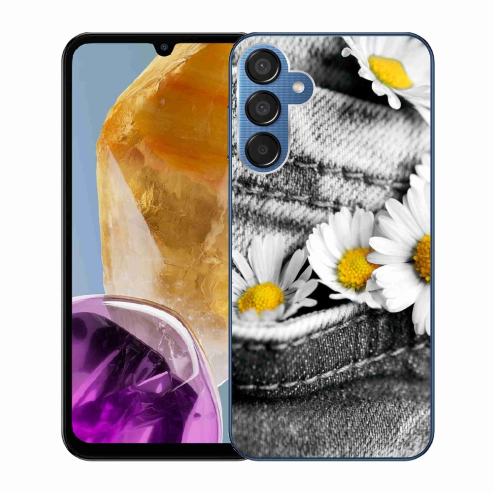 Gél tok mmCase Samsung Galaxy M15 5G - margaréták