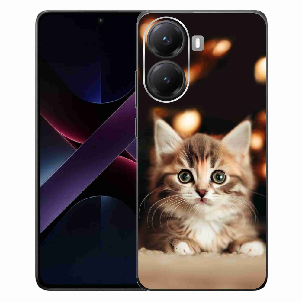 Gél borítás mmCase a Xiaomi Poco X7 Pro 5G számára - aranyos cica 2