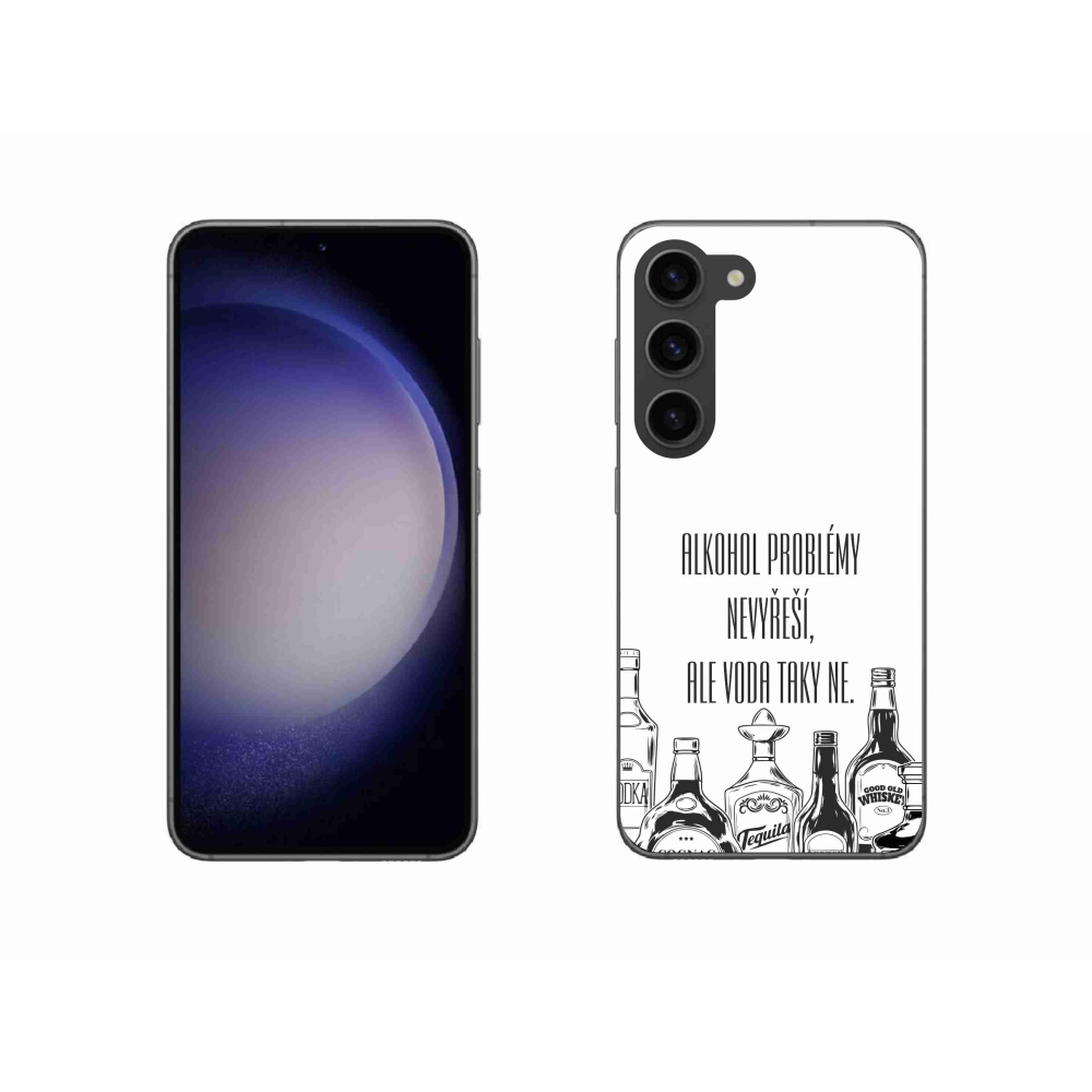 Gél borító mmCase Samsung Galaxy S23 5G - vicces szöveg fehér háttérrel