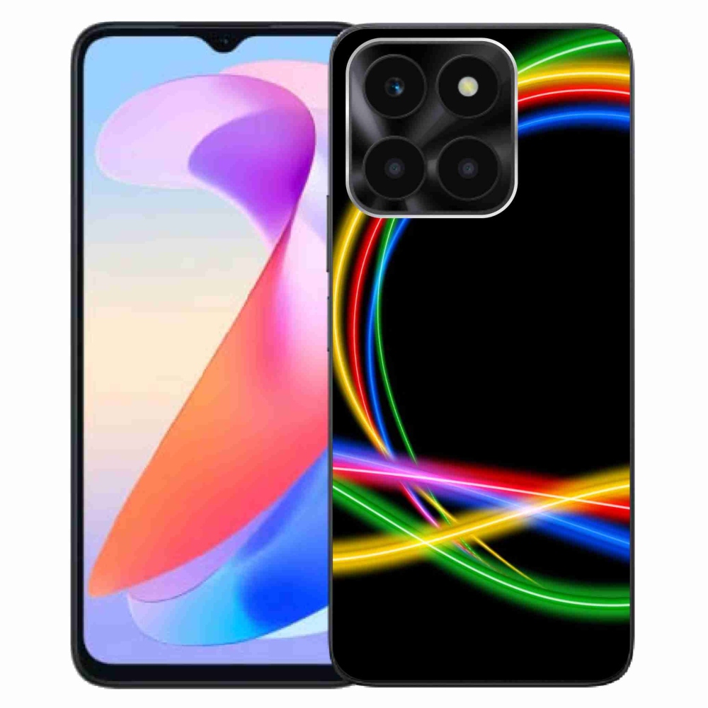 Gél tok mmCase a Honor X6a számára - neon körök