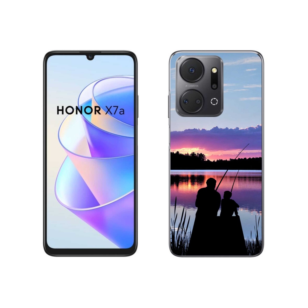 Zselés borítás mmCase a Honor X7a számára - halászat 2