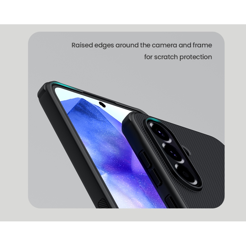 Nillkin Super Frosted PRO mágneses hátlap Samsung Galaxy A56 5G fekete