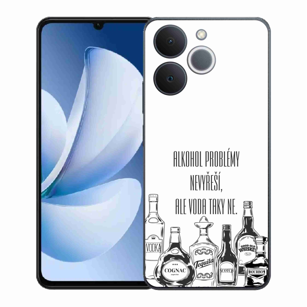 Gél borító mmCase a Realme Note 70T-hez - vicces szöveg fehér háttérrel