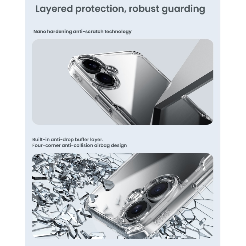 Nillkin Nature TPU PRO borító Apple iPhone 16-hoz Átlátszó