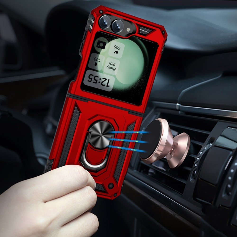 Gyűrűálló borítás Samsung Galaxy Z Flip6 5G készülékhez - piros